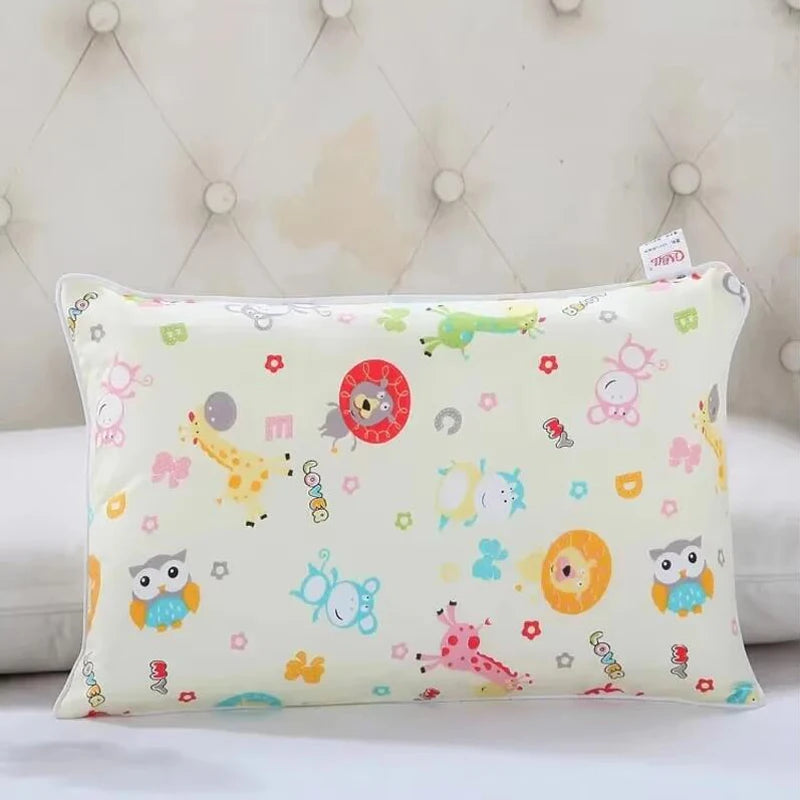 Four Season Universal Child Pillow Cartoon Style Cotton Baby Comfortable Pillowcase Kindergarten Student High Quality Pillowcase