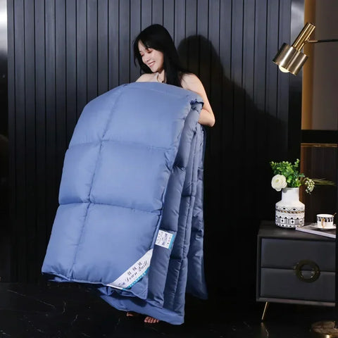 Anti-feather cloth 95 white goose down duvet silent winter quilt warm hotel gift quilt quilt core for home use