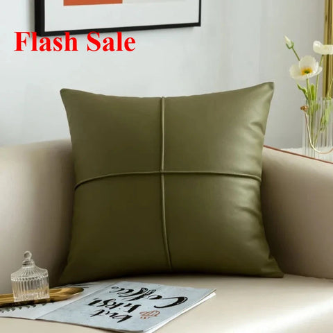 light simulation leather thickened technology cloth waterproof throw pillow living room sofa cushion rectangular pillow