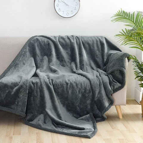 Winter Warm Thickened King Size Blanket 100% Waterproof And Stain Resistant-blanket Cozy Shaggy Blanket Couple Romantic Blanket