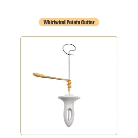 Creative Kitchen Whirlwind Potato Spiral Cutter Potato Tower Making Machine Vegetable Slicer Vegetable Tools Accessories Gadgets