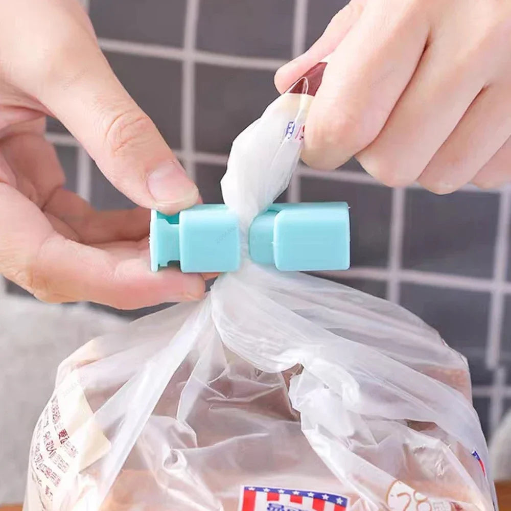 60-1Pcs Food Sealing Clips Bread Storage Bag Clips For Snack Wrap Bags Spring Clamp Reusable Kitchen Organization Sealing Clamp