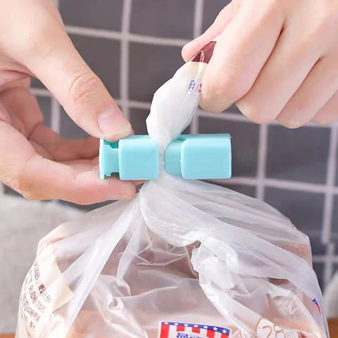 60-1Pcs Food Sealing Clips Bread Storage Bag Clips For Snack Wrap Bags Spring Clamp Reusable Kitchen Organization Sealing Clamp