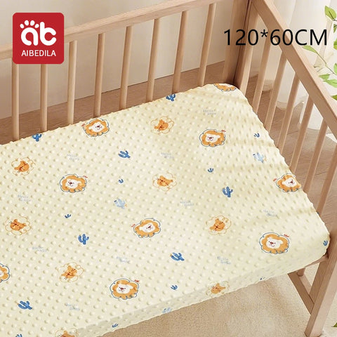 120x60cm Baby Crib Fitted Sheet For Newborn Soft Bed Cot Mattress Cover Boy Girl Toddler Bedding Allow Custom Make