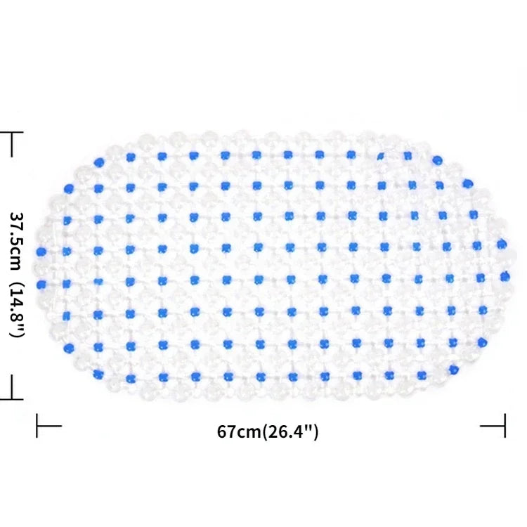 Hot PVC Anti-skid Bath Mats Soft Anti-slip Shower Mat Massage Mat with Suction Cup Non-slip Bathtu Bath Mat Bathroom Accessories