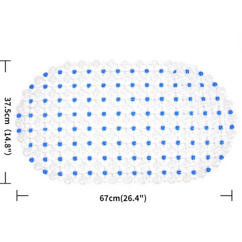 Hot PVC Anti-skid Bath Mats Soft Anti-slip Shower Mat Massage Mat with Suction Cup Non-slip Bathtu Bath Mat Bathroom Accessories