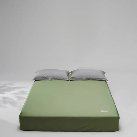 Luxury 800TC Egyptian Cotton Fitted Sheet with Elastic Band High End Mattress Cover for Single Double Queen King Size Bedsheet