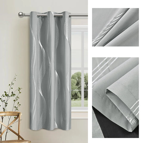 100% Blackout Curtains Luxury Marble Pattern Curtain With Gold Foil Precision Drilling For Home Decor Curtains For Living Room