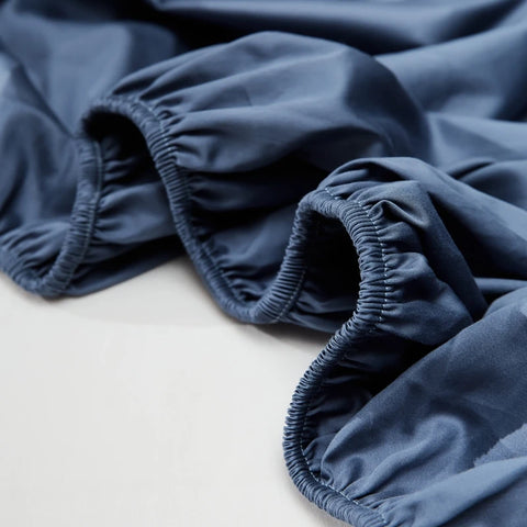 Luxury 800TC Egyptian Cotton Fitted Sheet with Elastic Band High End Mattress Cover for Single Double Queen King Size Bedsheet
