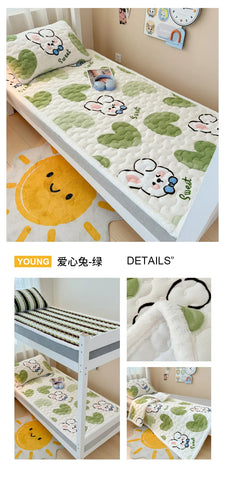 Winter Thicken Warm Mattress Toppers Fleece Bedspread Soft Folding Thin Tatami Mat Student Dormitory Bed Sheet Mattress Cover