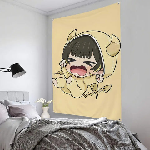 demon  Isagi Yoichi blue L-lock Tapestry Microfiber Art Decor for Bedroom Living Room Bar Garden Outdoor Festival Wall Decor