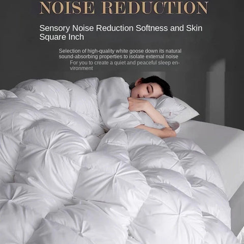 100% White Goose Down Quilt Thick Winter Comforter Four Seasons Quilt King Size Duvet Hotel Camping 1.5*2/1.8*2.2/2*2.3/2.2*2.4m
