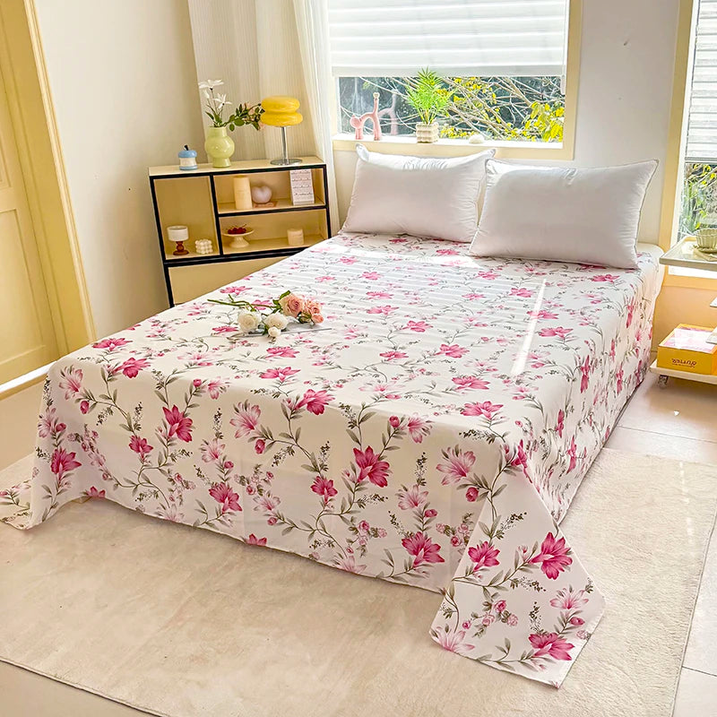 A printed sheet, soft and comfortable breathable bedding for bedrooms, guest rooms, all seasons