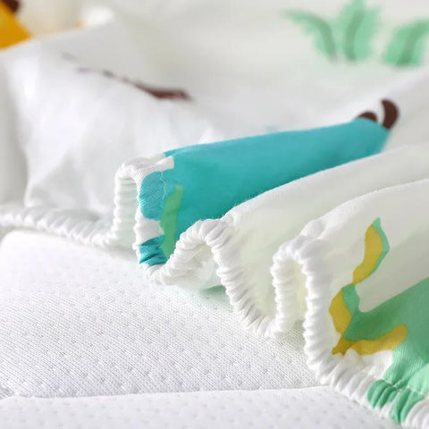 51x28inch(130x70 cm) Newborn Baby Fitted Crib Sheets Cartoon Print Bed Sheet Baby Bed Mattress Covers for Unisex Baby Boys Girls