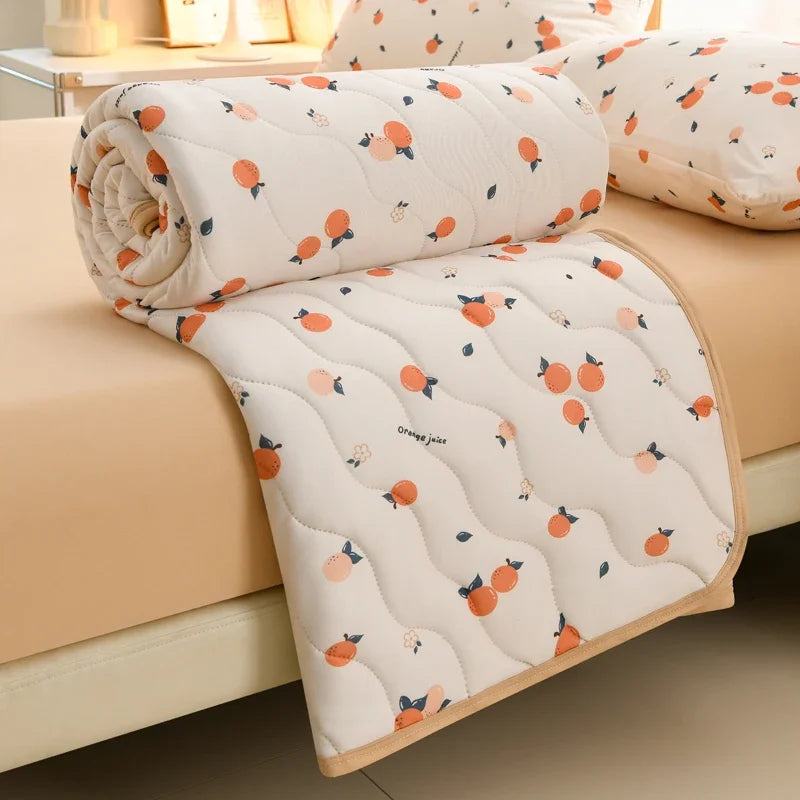 New Floral Print Spring Summer Quilt Soft Comfortable Quilted Quilts Single Double Blanket for Bed Comforter Knitted Thin Duvet