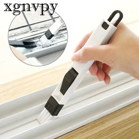 xgnvpy Multifunctional Window Groove Cleaning Brush Kitchen Gadget Cleaning Tool Home Accessory Keyboard Duster Supply Item