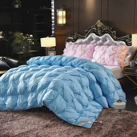 Goose Down Soft Duvet Luxury Blanket King Queen Twin Size Comforter Bedding Filler Bread Shape Super Warm Quilt