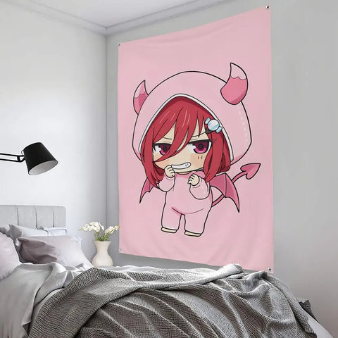 demon  Isagi Yoichi blue L-lock Tapestry Microfiber Art Decor for Bedroom Living Room Bar Garden Outdoor Festival Wall Decor