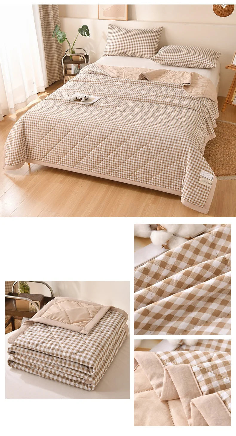 Cool Feeling Quilt Adults Kids Room Comforter 150x200/180x200/200x230cm Blanket Summer Duvet couette de lit (No Pillowcase)