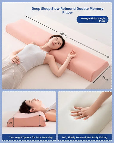 Hotel Quali Memory Foam Pillow Extra Long Ne Supportive Double Size Comforter for Couples Deep Sp Home Use Pillow