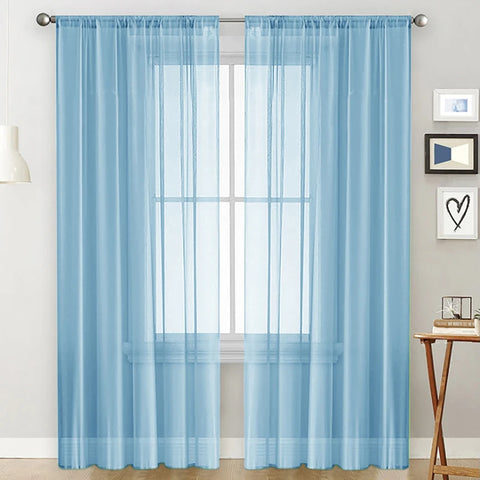 Blue Tulle Curtains DIY Red Fish Hanging Pendant Curtains Decoration Livingroom Partition Curtains Window Curtains for Bedroom