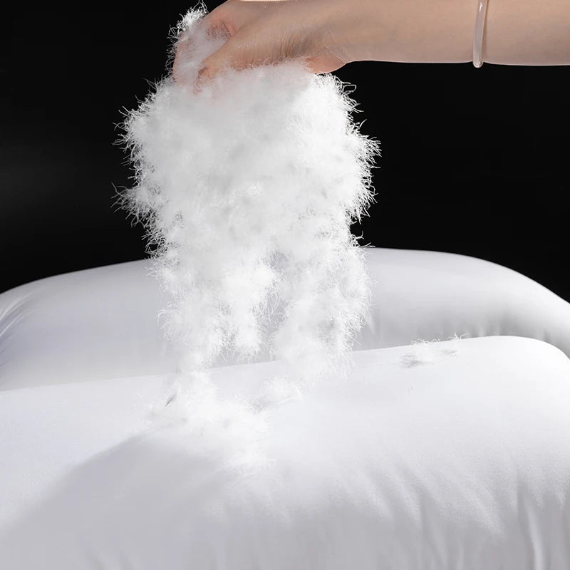 Premium Down Sleeping Pillow 95% Goose Down Fill 1200TC - 50x70cm 50 to 70cm Pillow Down Bed Luxury