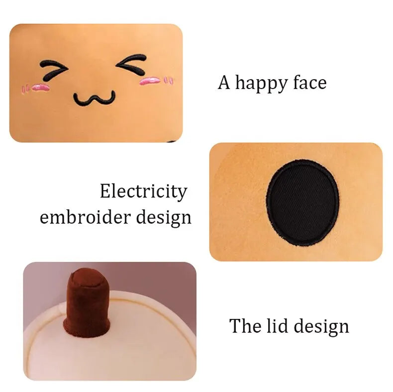 1Pcs Simulation Milk Tea Cup Pillow Plush Toy Small Pearl Milk Tea Cute Funny Doll Creative Decoration