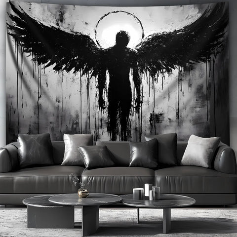 Black Angel Landscape Tapestry is Suitable for Living Room Bedroom Home Office Decoration