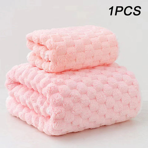 Thickening High quality bamboo charcoal coral velvet fiber bath towel Super Absorbent And Quick Drying Bath Towel Bathroom Use