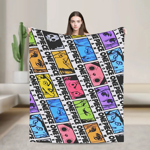 Japanese Adventure One Anime Piece-e Super Soft Blanket  Girls Boys Plush Bedding Couch Bed Flannel Bedspread Sofa Bed Cover