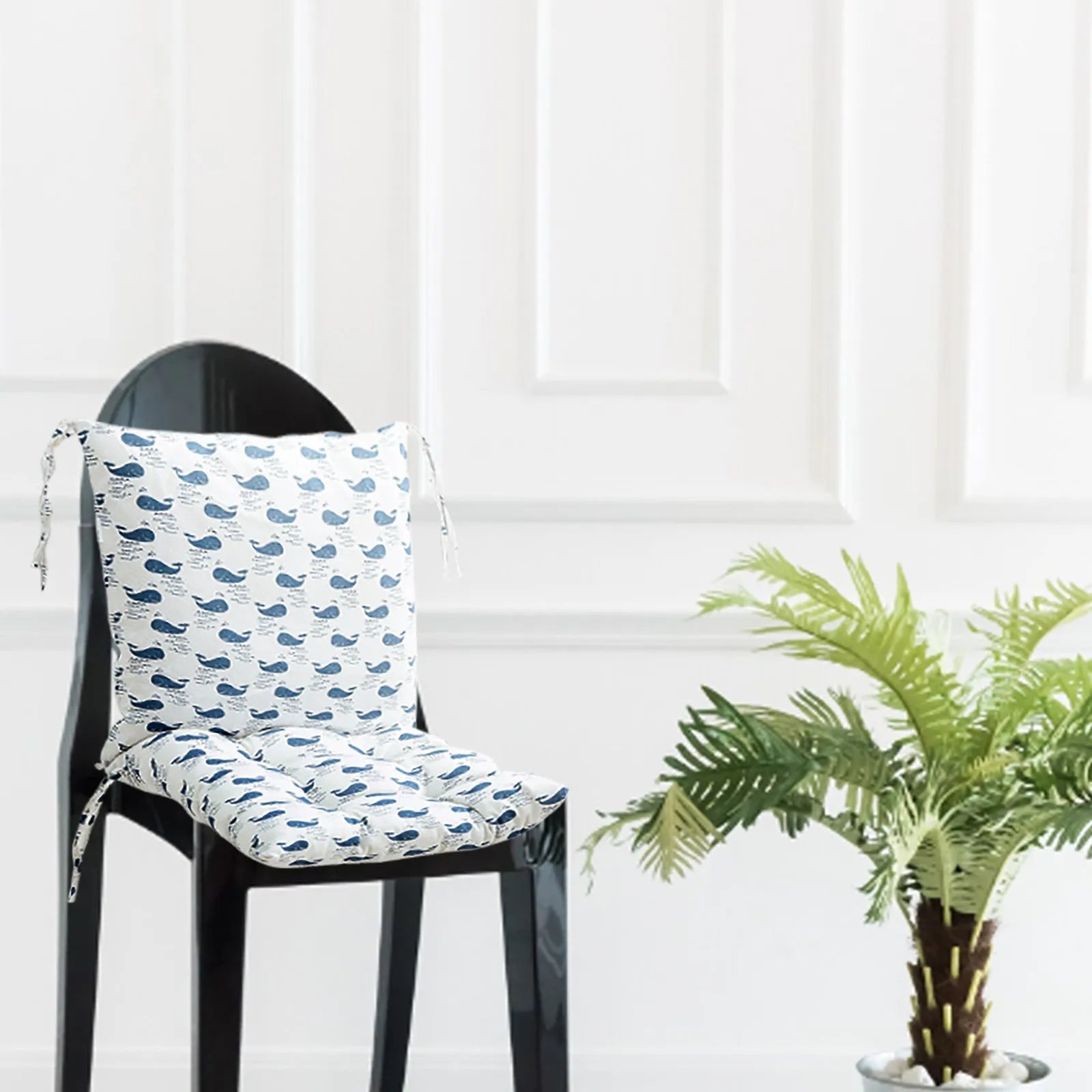 One-piece chair cushion Sofa Cotton Thick Cushion Bedroom Warm Dining Chair Printed Cushions Chair Home Decorative Cushion