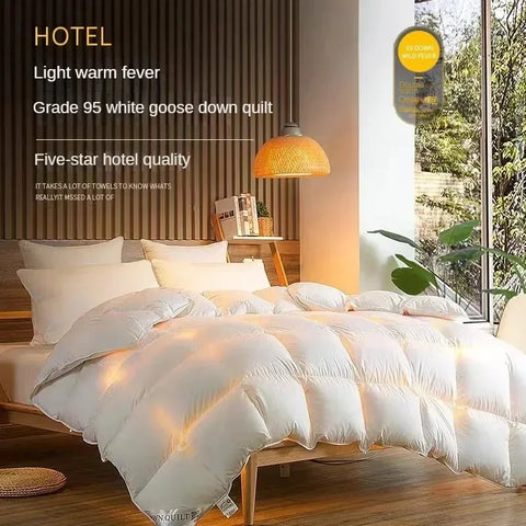 Anti-feather cloth 95 white goose down duvet silent winter quilt warm hotel gift quilt quilt core for home use