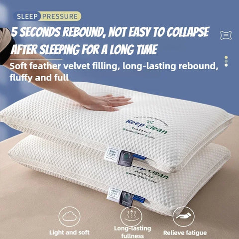 3D Cervical Neck Pillow with High Elasticity and Non Collapse Shape Memory Comfortable Sleeping Pillows Hotel Bedroom Bed Pillow