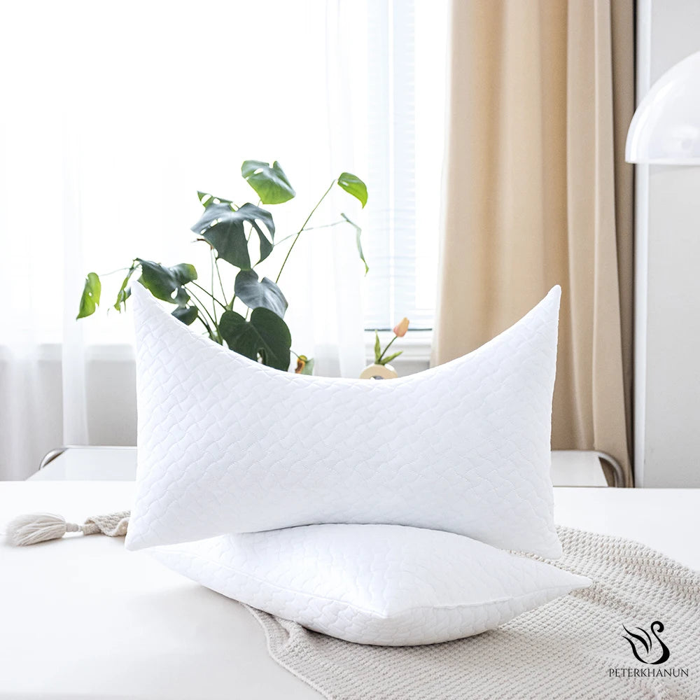 Peter Khanun Super Cooling Pillow for Summer Orthopedic Cervical Pillows U-Shaped Memory Pillow for Side Stomach Sleeper