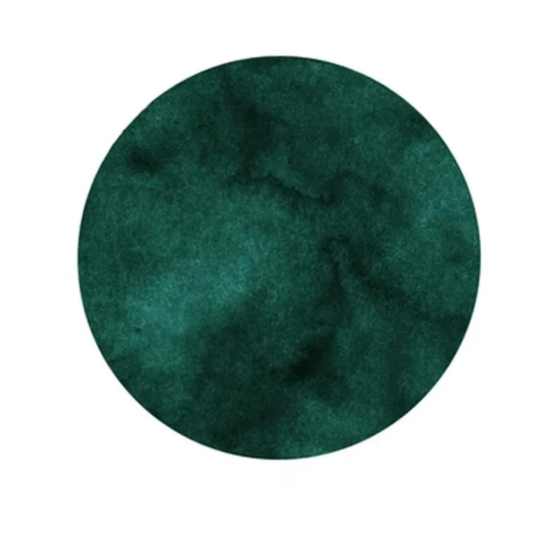 Home Living Room Green Round Marble Pattern Carpet Bedroom Room Decoration Floor Mat