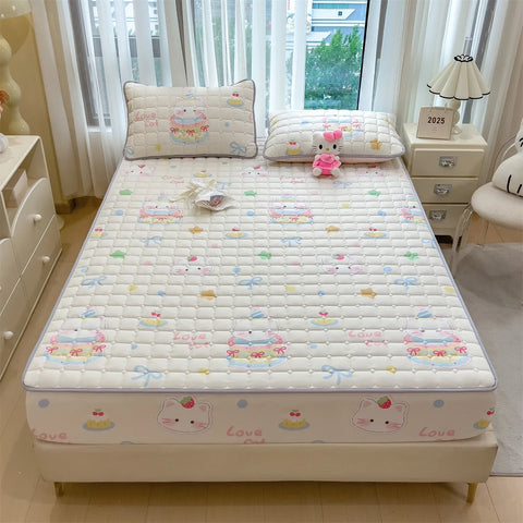 1pc Thicken Bed Cover Printed Bedspread Adulst Kids Room Bed Linen Skin-friendly Mattress Protector 침대커버 (No Pillowcase)