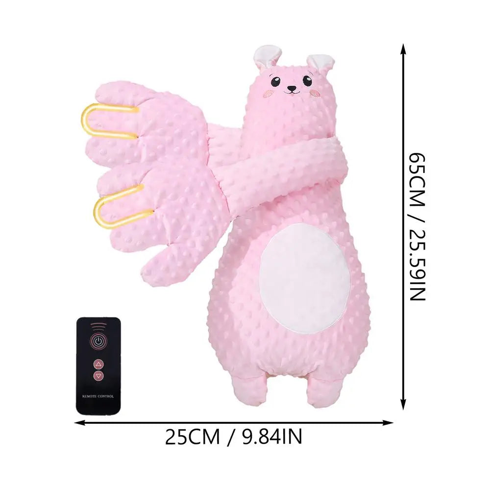Adjustable Automatic Baby Patting Sleep Pillow Startle Prevention Soothing Palms for 0-3 Toddler Remote Control Baby Sleep Aid