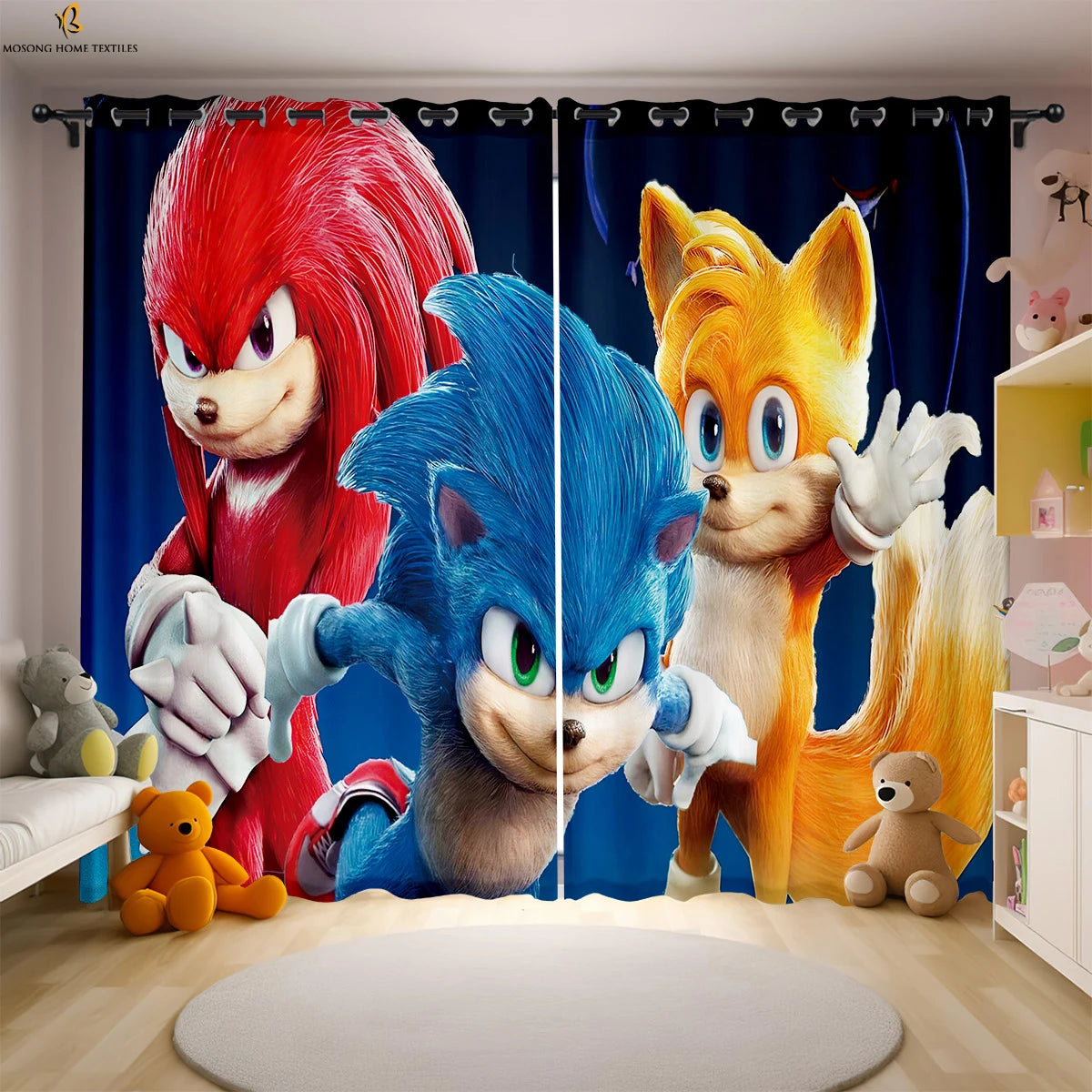 Cute Cartoon Cat Digital Printing Curtain Bedroom Living Room Kitchen Dormitory Decorative Curtain Easy To Wash And Care 2 PCS