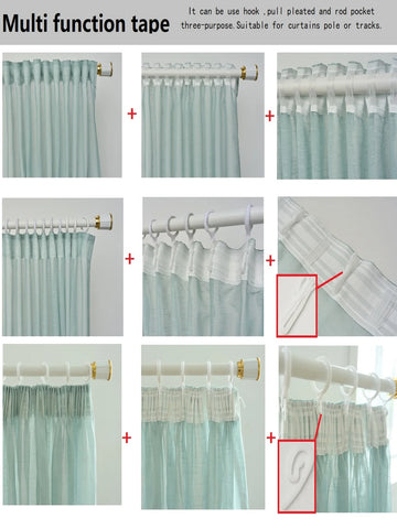 Modern white hollow striped curtain yarn for living room curtains balcony bay window bedroom gauze blinds curtain Custom size
