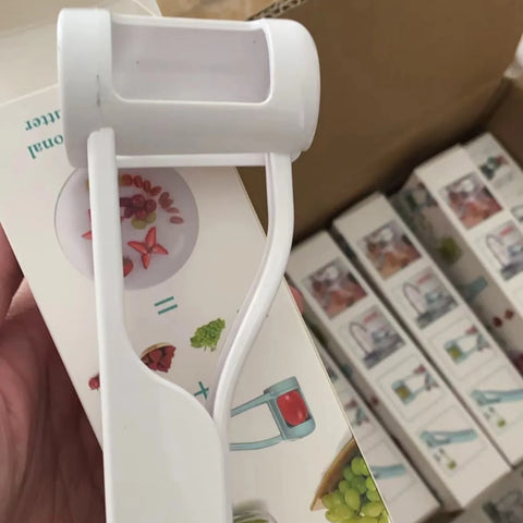 Handheld Fruits Slicer Cutter Fruit Salad Splitter Household Fruit Tools Kitchen Accessories For Strawberry Tomato Grape Cherry