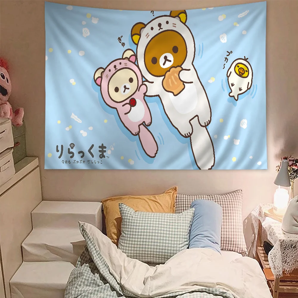 R-RilakkumaS Printed Large Wall Tapestry Hanging Tarot Hippie Wall Rugs Dorm Art Home Decor
