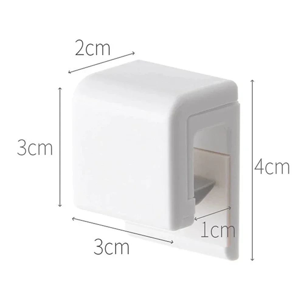 Punch-free Toothpaste Holder Wall-mounted Hook Holders Storage Rack Facial Cleanser Toothpaste Organizer Bathroom Accessories