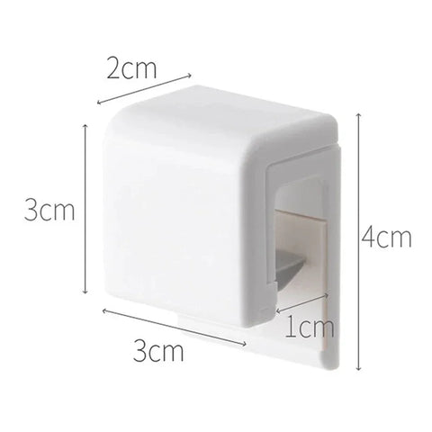 Punch-free Toothpaste Holder Wall-mounted Hook Holders Storage Rack Facial Cleanser Toothpaste Organizer Bathroom Accessories