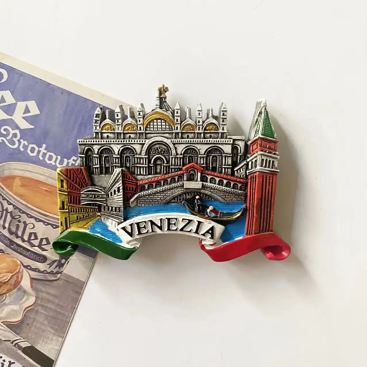 European Souvenir Refrigerator Magnet Milan Venice European Stereo Resin Magnet Home Decoration Gift Gift