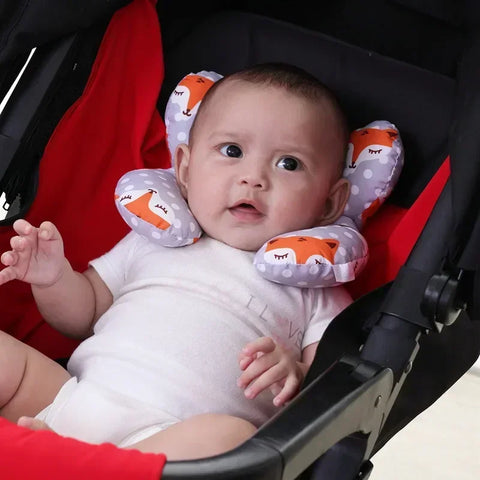 Baby Travel Pillow for Head and Neck, Upgraded Baby Support Pillow, Baby Neck Pillows for Car Seat,Pushchair,Travel
