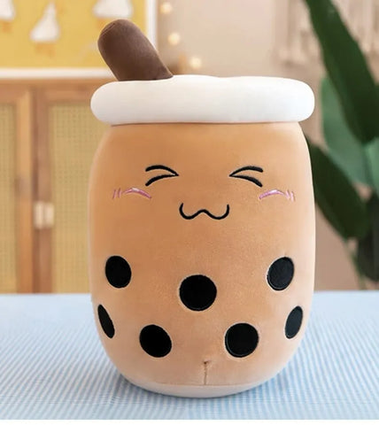 1Pcs Simulation Milk Tea Cup Pillow Plush Toy Small Pearl Milk Tea Cute Funny Doll Creative Decoration