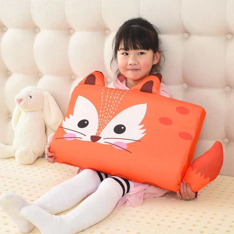 Kids Pillow Toddler Memory Foam Bed Pillows Breathable Slow Rebound Baby Cartoon Neck Nursing Pillow Travel Cushion Bebe Bedding
