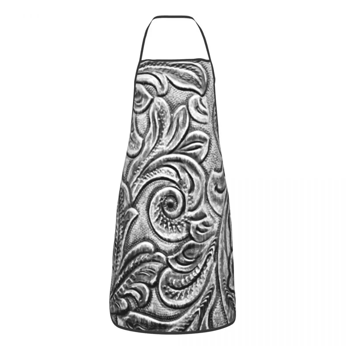 Custom Bib Vintage Black And Brown Stitched Leather Aprons Men Women Adult Chef Kitchen Cooking Medieval Style Tablier Cuisine