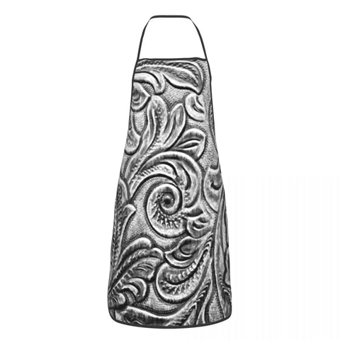 Custom Bib Vintage Black And Brown Stitched Leather Aprons Men Women Adult Chef Kitchen Cooking Medieval Style Tablier Cuisine