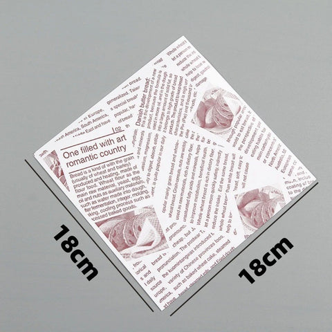 50pcs Sandwich Wrappers, Greaseproof Non-Stick Parchment Paper, Cute Pattern Food Wrapper, Baking Tools, Kitchen Gadgets